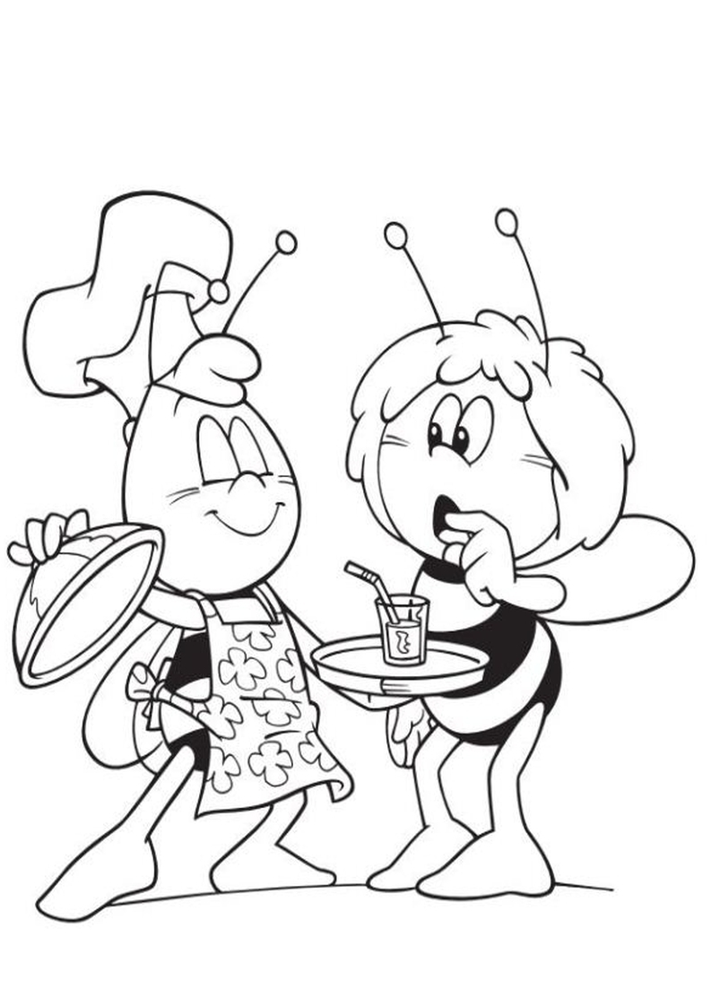 Online coloring book: Willy the cook